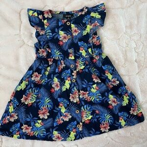 PatPat Navy Floral Kids Dress